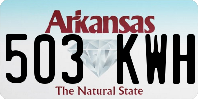 AR license plate 503KWH