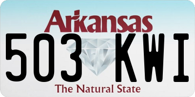 AR license plate 503KWI