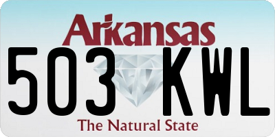 AR license plate 503KWL