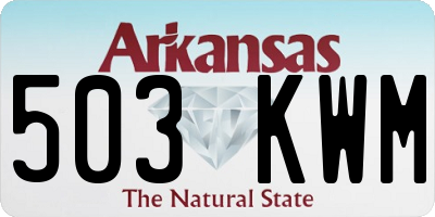 AR license plate 503KWM