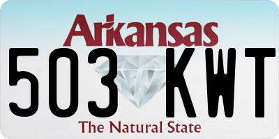 AR license plate 503KWT