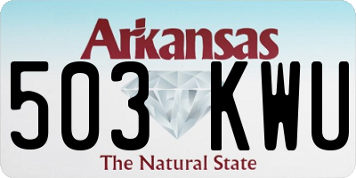 AR license plate 503KWU
