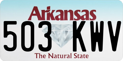 AR license plate 503KWV