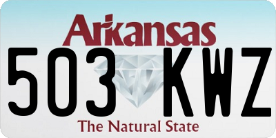 AR license plate 503KWZ