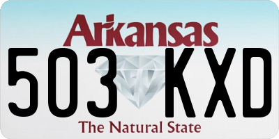 AR license plate 503KXD