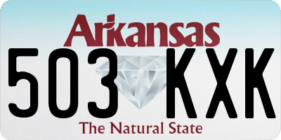AR license plate 503KXK