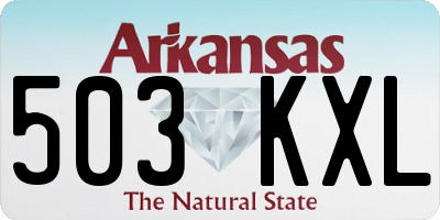 AR license plate 503KXL
