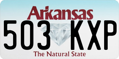 AR license plate 503KXP