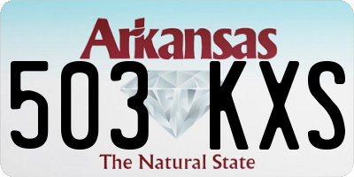 AR license plate 503KXS