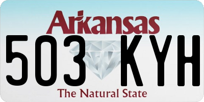 AR license plate 503KYH