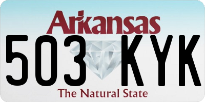 AR license plate 503KYK