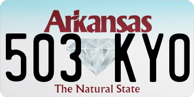 AR license plate 503KYO