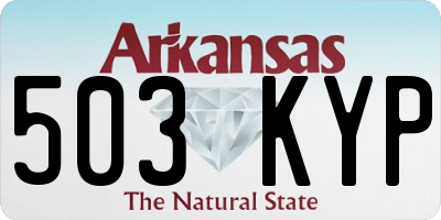 AR license plate 503KYP