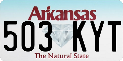 AR license plate 503KYT