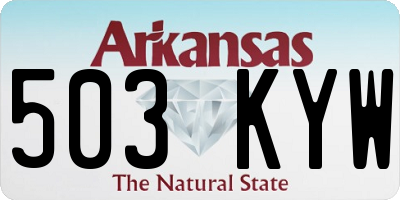 AR license plate 503KYW