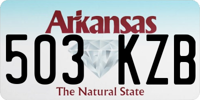 AR license plate 503KZB