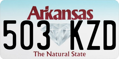 AR license plate 503KZD