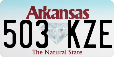 AR license plate 503KZE