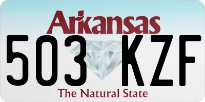 AR license plate 503KZF