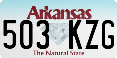 AR license plate 503KZG