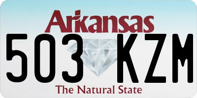 AR license plate 503KZM