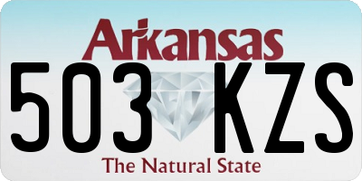 AR license plate 503KZS