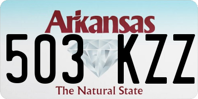 AR license plate 503KZZ
