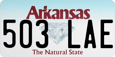 AR license plate 503LAE