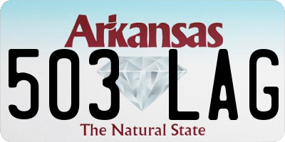 AR license plate 503LAG