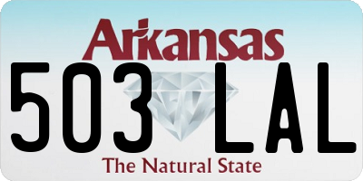 AR license plate 503LAL