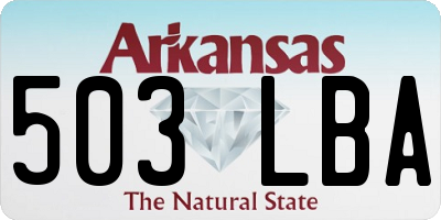 AR license plate 503LBA