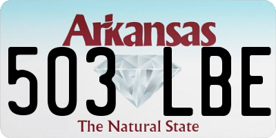 AR license plate 503LBE