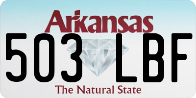 AR license plate 503LBF