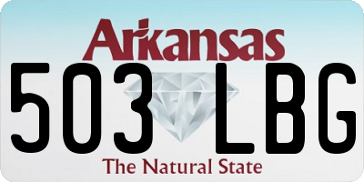 AR license plate 503LBG
