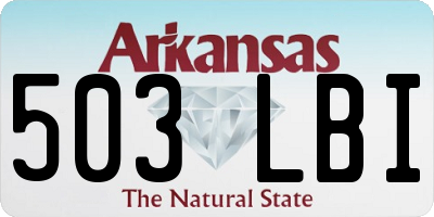 AR license plate 503LBI