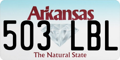 AR license plate 503LBL