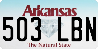AR license plate 503LBN