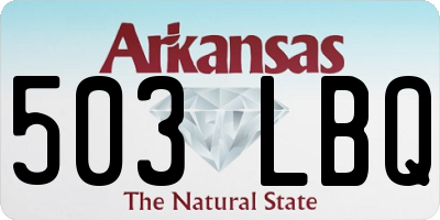 AR license plate 503LBQ