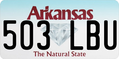 AR license plate 503LBU