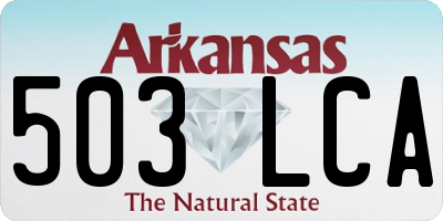 AR license plate 503LCA