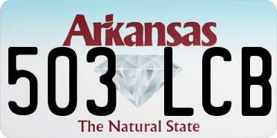 AR license plate 503LCB