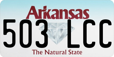 AR license plate 503LCC