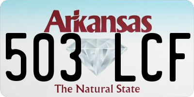 AR license plate 503LCF