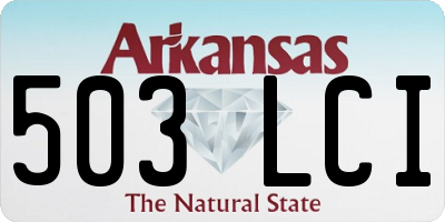 AR license plate 503LCI