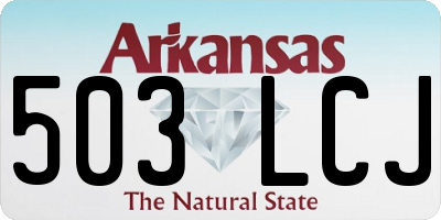 AR license plate 503LCJ