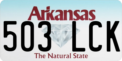 AR license plate 503LCK