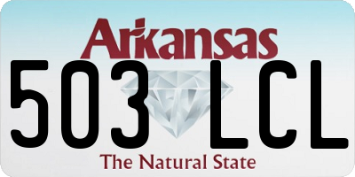 AR license plate 503LCL