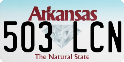 AR license plate 503LCN