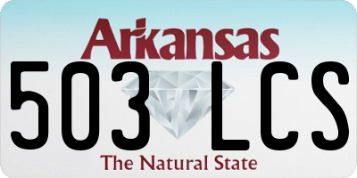 AR license plate 503LCS