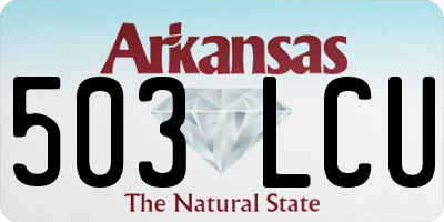 AR license plate 503LCU